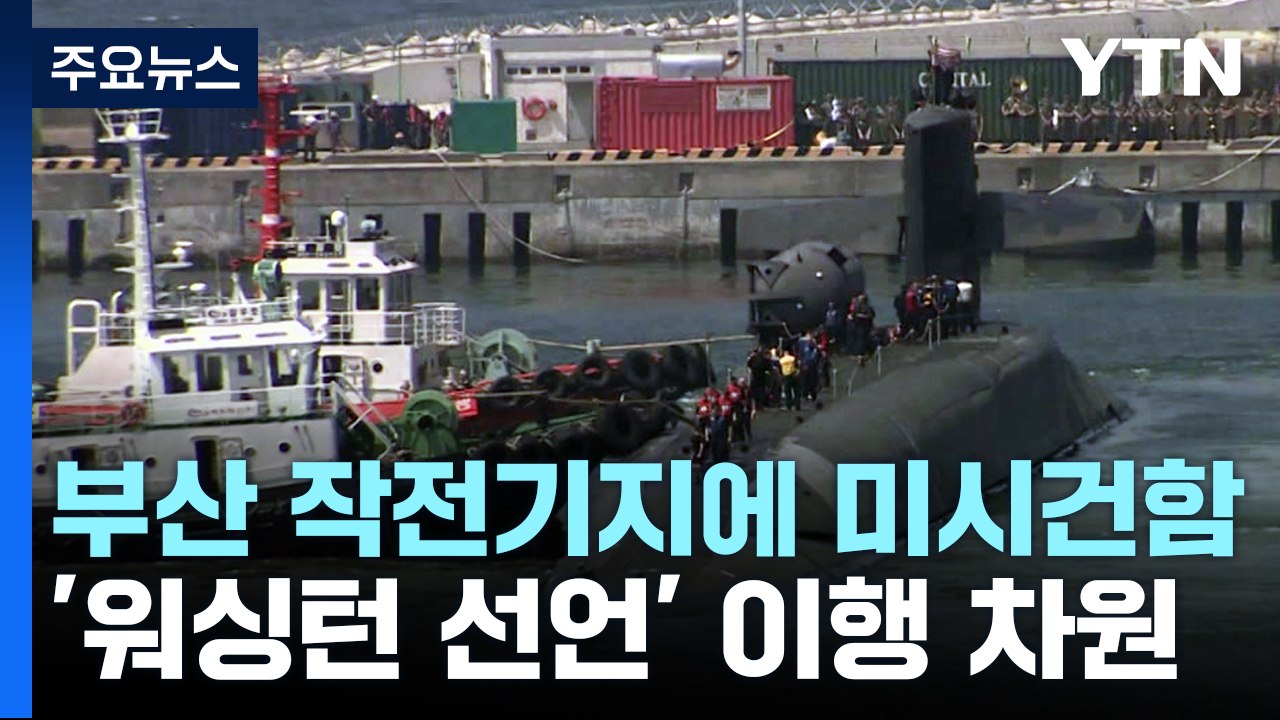 미 핵추진 잠수함 '미시건함' 부산 입항...워싱턴 선언 이행 차원 / YTN