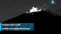 Emiten alerta por posible caída de ceniza del volcán Popocatépetl en alcaldías de la CDMX