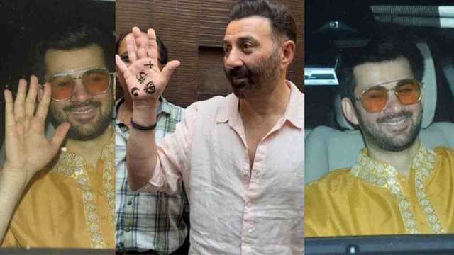 Karan Deol-Drisha Acharya Wedding: Sunny Deol Son Adorably Displays Fiancee's Name in Mehendi