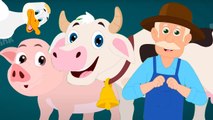 Old MacDonald Had A Farm, Animal Rhyme and Cartoon Video for Kids