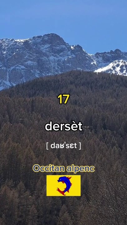 Compter de 1 à 20 en patois de Briançon