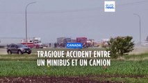 Canada : 15 morts dans une collision entre un semi-remorque et un minibus