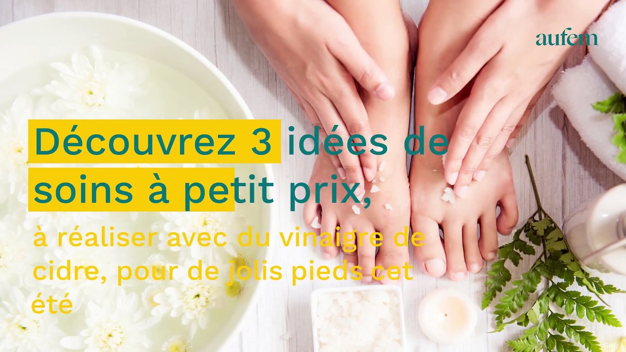 Vinaigre de cidre : 3 recettes naturelles à petit prix pour prendre soin de ses pieds