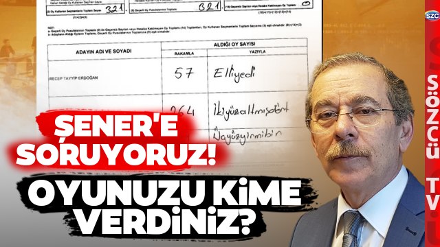 Abdüllatif Şener'i Zora Sokacak Belge Ortaya Çıktı! Geçersiz Oy Kullandım Demişti!