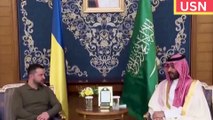 Macron seeks to sway Saudi's MBS on Ukraine in Paris talks video