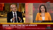 Hazine ve Maliye Bakanı Mehmet Şimşek, TÜSİAD yönetimiyle görüştü