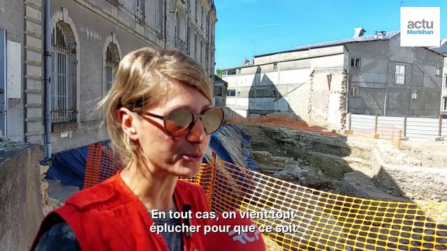 Fouilles archéologiques au château de l'Hermine de Vannes