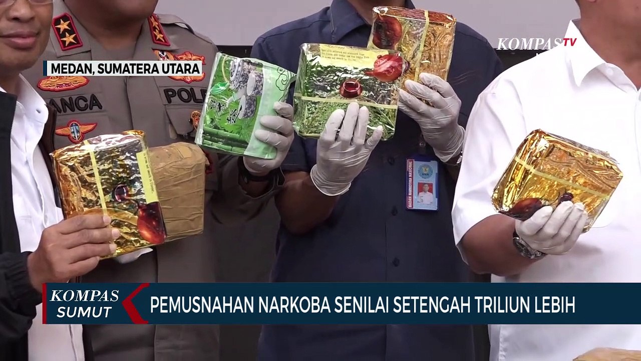 Polda Sumatera Utara Musnahkan Narkoba Bernilai Rp 690 M