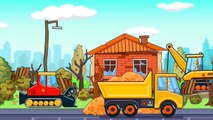 Construction Vehicles Song for Kids  Excavator, Bulldozer & Other Trucks for children - kidstv