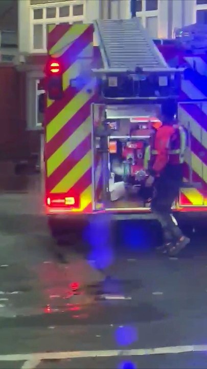 Flash flooding in Kirkham during heatwave