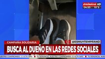 Perdió su zapatilla en un vuelo... ¡y la busca por las redes sociales!