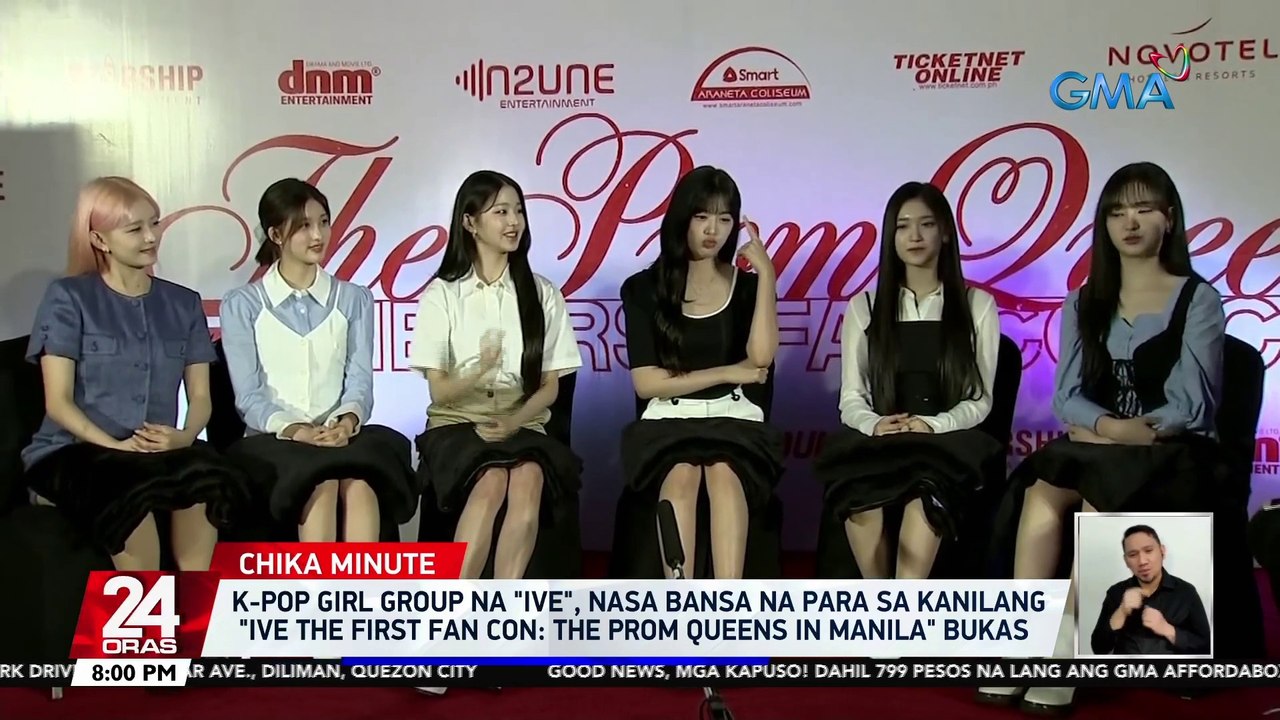 K-pop girl group na "IVE", nasa bansa na para sa kanilang "IVE The First Fan Concert The Prom Queens In Manila" bukas | 24 Oras