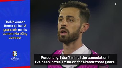 Treble winner Bernardo discusses Man City exit talk