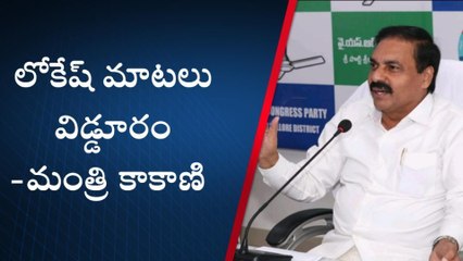 నారా లోకేష్‌ని వెర్రి వెంగలప్ప అని సంబోధించిన... మంత్రి కాకాణి గోవర్ధర్ రెడ్డి