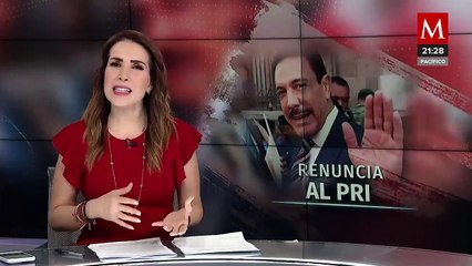 El ex gobernador de Hidalgo, Omar Fayad firma su renuncia al PRI tras 40 años de militancia