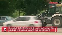 Trafikte tehlikeli yolculuklar kameraya yansıdı