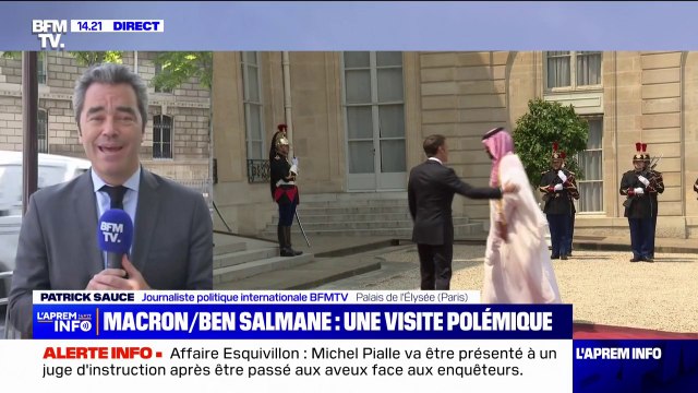 Emmanuel Macron reçoit le prince héritier d'Arabie Saoudite Mohammed Ben Salmane à l'Élysée