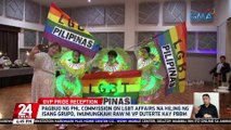 Pagbuo ng Phl Commission on LGBT Affairs na hiling ng isang grupo, imumungkahi raw ni VP Duterte kay PBBM | 24 Oras