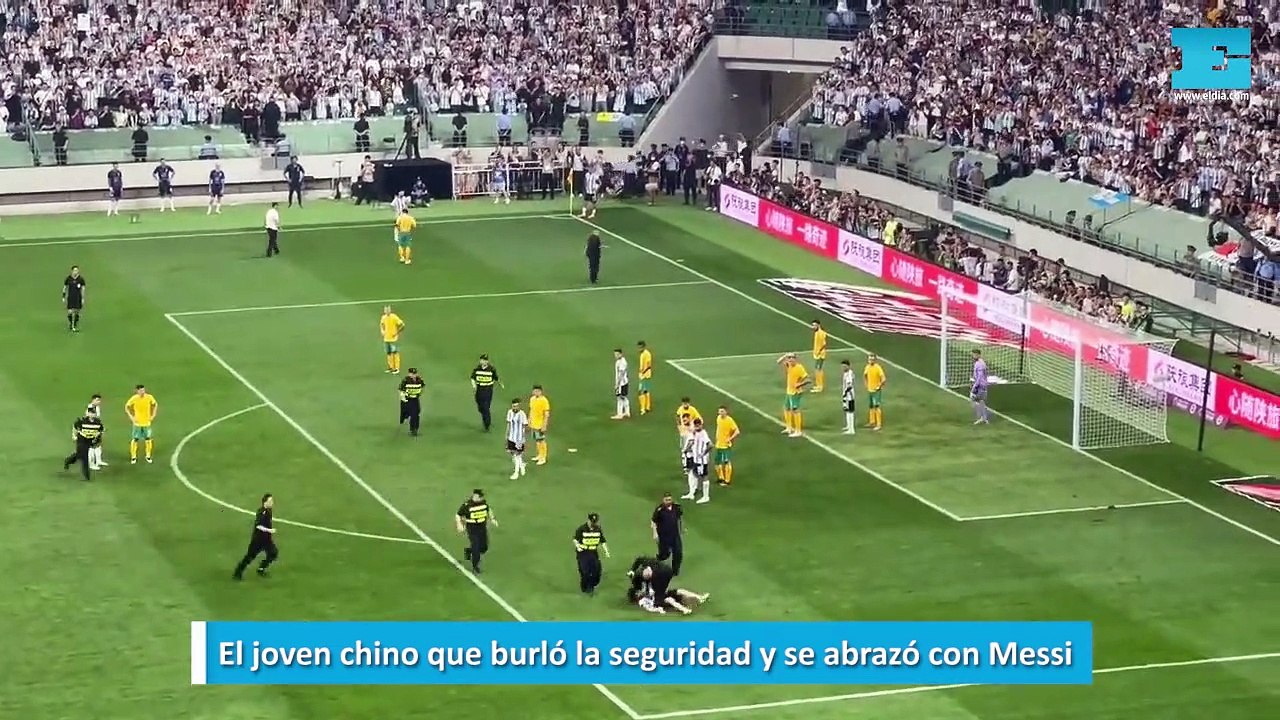 El joven chino que burló la seguridad y se abrazó con Messi