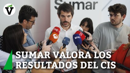 El portavoz de SUMAR valora los datos del CIS: "Hay partido y salimos a ganarlo"