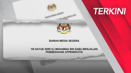 [TERKINI] Mohamad Sabu Jalani Pembedahan Appendicitis di Hospital Putrajaya 🏥