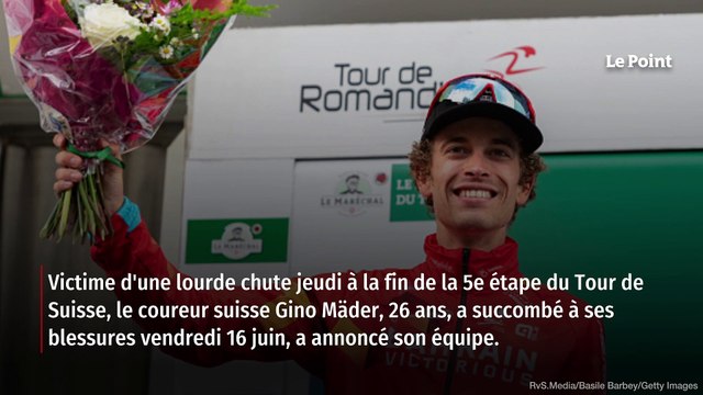 Cyclisme : Gino Mäder est mort après sa chute jeudi dans le Tour de Suisse