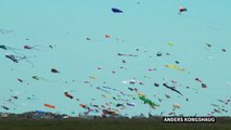 Thousands of kites fill the sky at Danish island festival