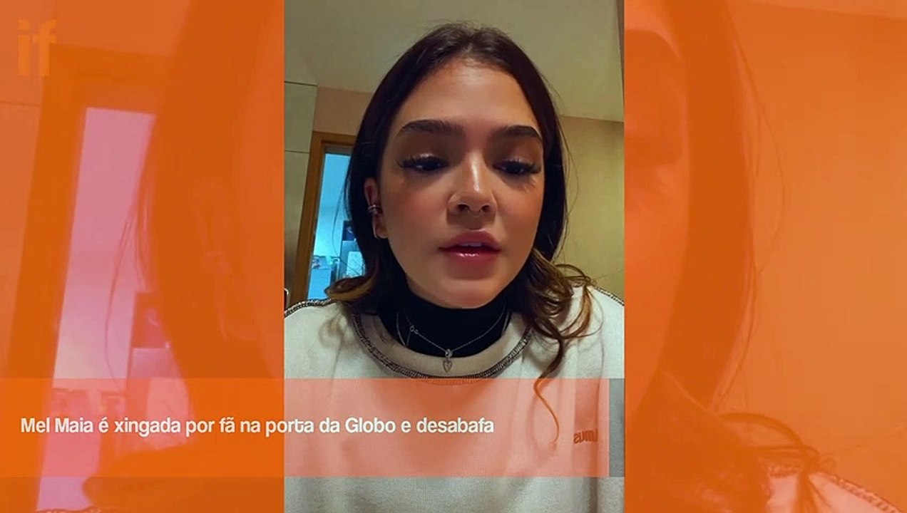 Mel Maia é xingada na porta da Globo e desabafa