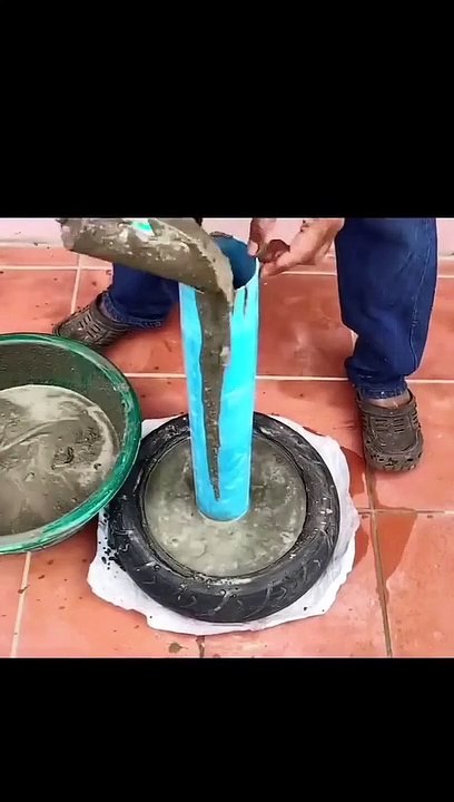 Membuat meja dari ban bekas