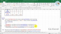 85.Học Excel từ cơ bản đến nâng cao - Bài 88 Hàm Hlookup If Left And Or Weekday Edate Year Month Date