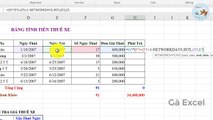 101.Học Excel từ cơ bản đến nâng cao - Bài 86 Hàm Vlookup Sumifs Sum NETWORKDAYS
