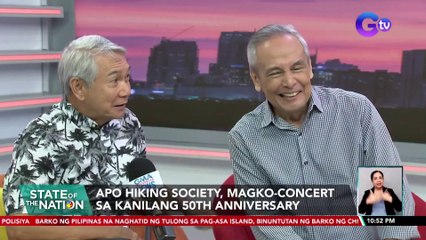 Apo Hiking Society, magko-concert sa kanilang 50th anniversary | SONA