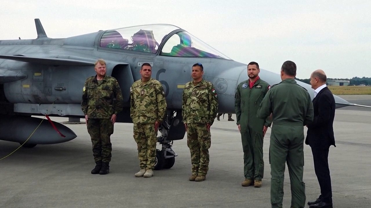Kanzler im kampfjet-cockpit: scholz besucht nato-Übung "air defender"