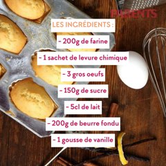 Recette Les Madeleines de mon enfance