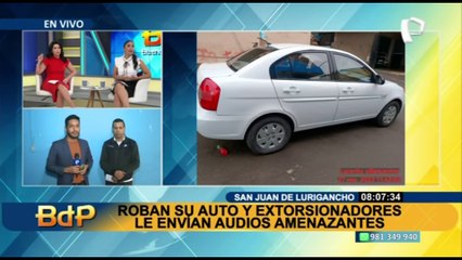 SJL: Le roban su auto y lo extorsionan con 5 mil soles para devolvérselo