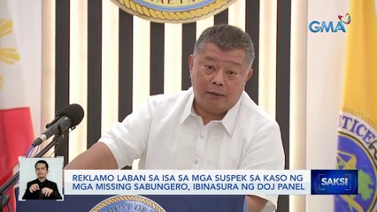 Reklamo laban sa isa sa mga suspek sa kaso ng mga missing sabungero, ibinasura ng DOJ panel | Saksi
