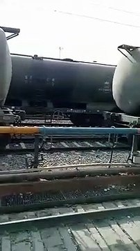 When the train split into two at the #ratlam railway station
