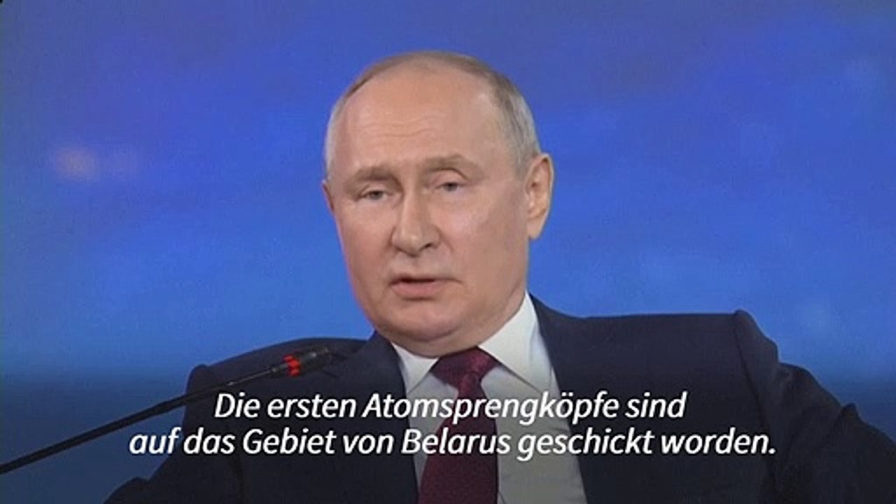 Putin: Russland hat die ersten Atomsprengköpfe nach Belarus geschickt