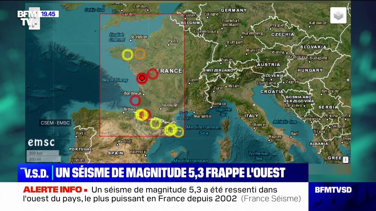 Séisme dans l'ouest de la France: "On l'a senti très clairement", témoigne le maire de La Rochelle, Jean-François Fountaine