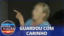 Idosa guarda arma de bandido após ele tentar assaltar mulher e fugir do local