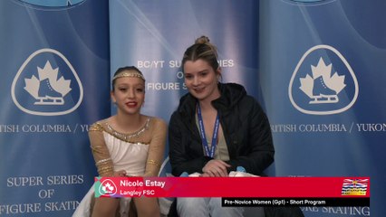 Pre Novice Women Short Group 1 - 2023 BC/YT Section Super Series High Performance