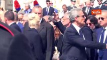 Marta Fascina visibilmente commossa al termine dei funerali di Silvio Berlusconi