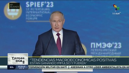 Temas del Día 16-06: Presidente Putin destaca reimpulso económico de Rusia en Foro SPIEF´23