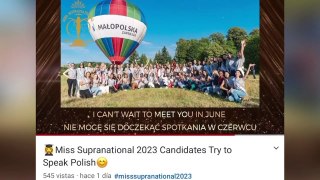 Valeria Flórez impacta al hablar con fluidez el polaco a puertas del Miss Supranational 2023