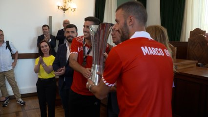 AD Marco 09 recebido na Câmara Municipal após vitória da Divisão de Elite da AF Porto