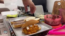 Llega el sabor chilango a Veracruz: Raymundo y Andrea abren puesto de torta de chilaquiles