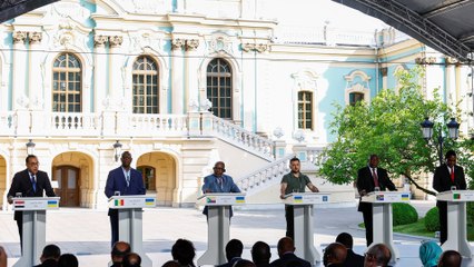 وفد من قادة أفريقيا في كييف لعرض مبادرة لإنهاء الحرب