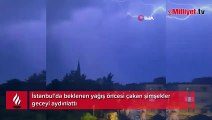 İstanbul’da şimşek ve gök gürültüsü etkili oldu