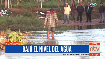Nivel del agua bajó en el municipio de Cuatro Cañadas