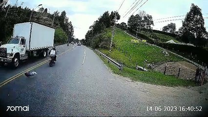 Menor se salva milagrosamente de morir en la vía Guarne - Aeropuerto